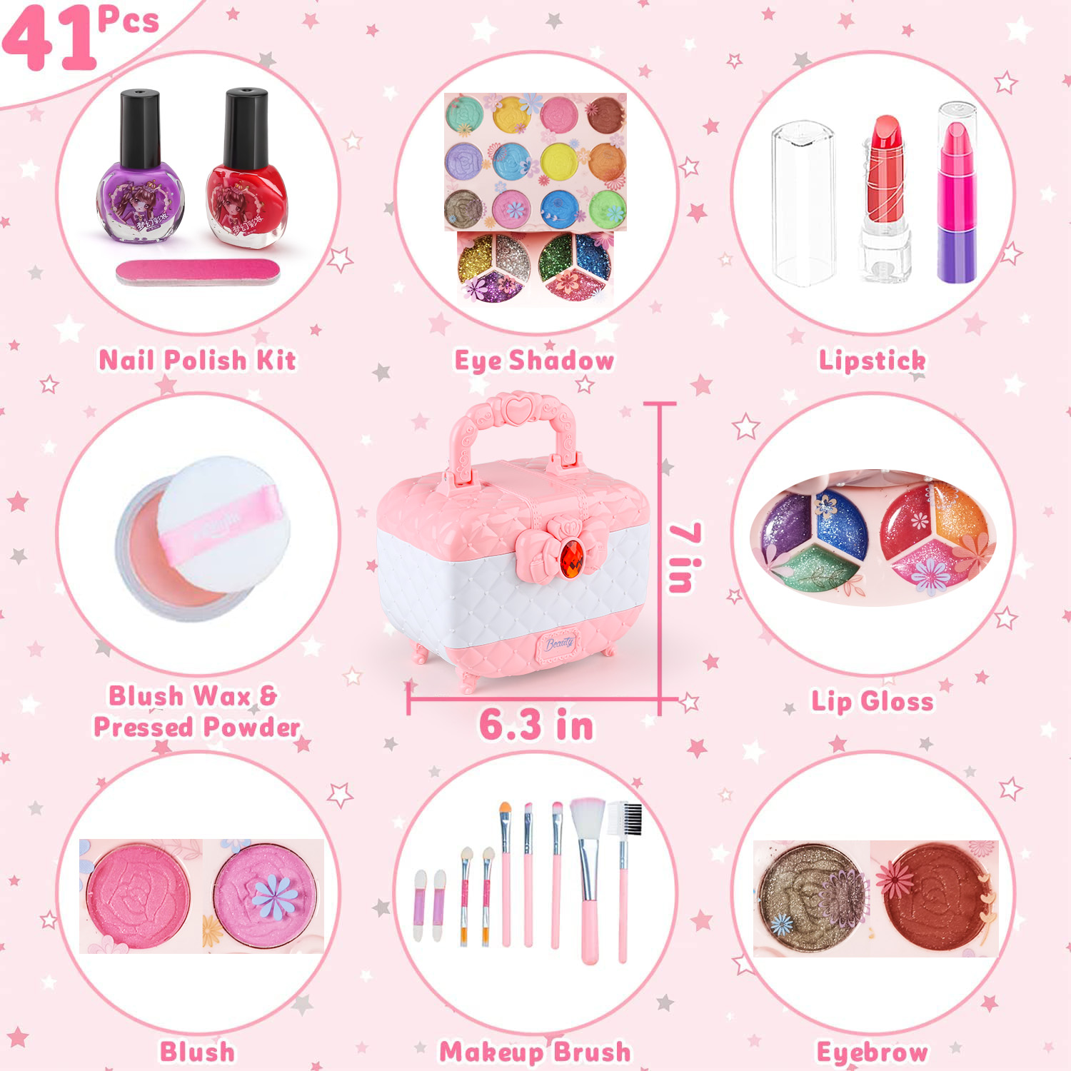 ชุดของเล่นแต่งหน้าสำหรับเด็กผู - Beauty Makeup Set For Kids บทวิจารณ์และราคา