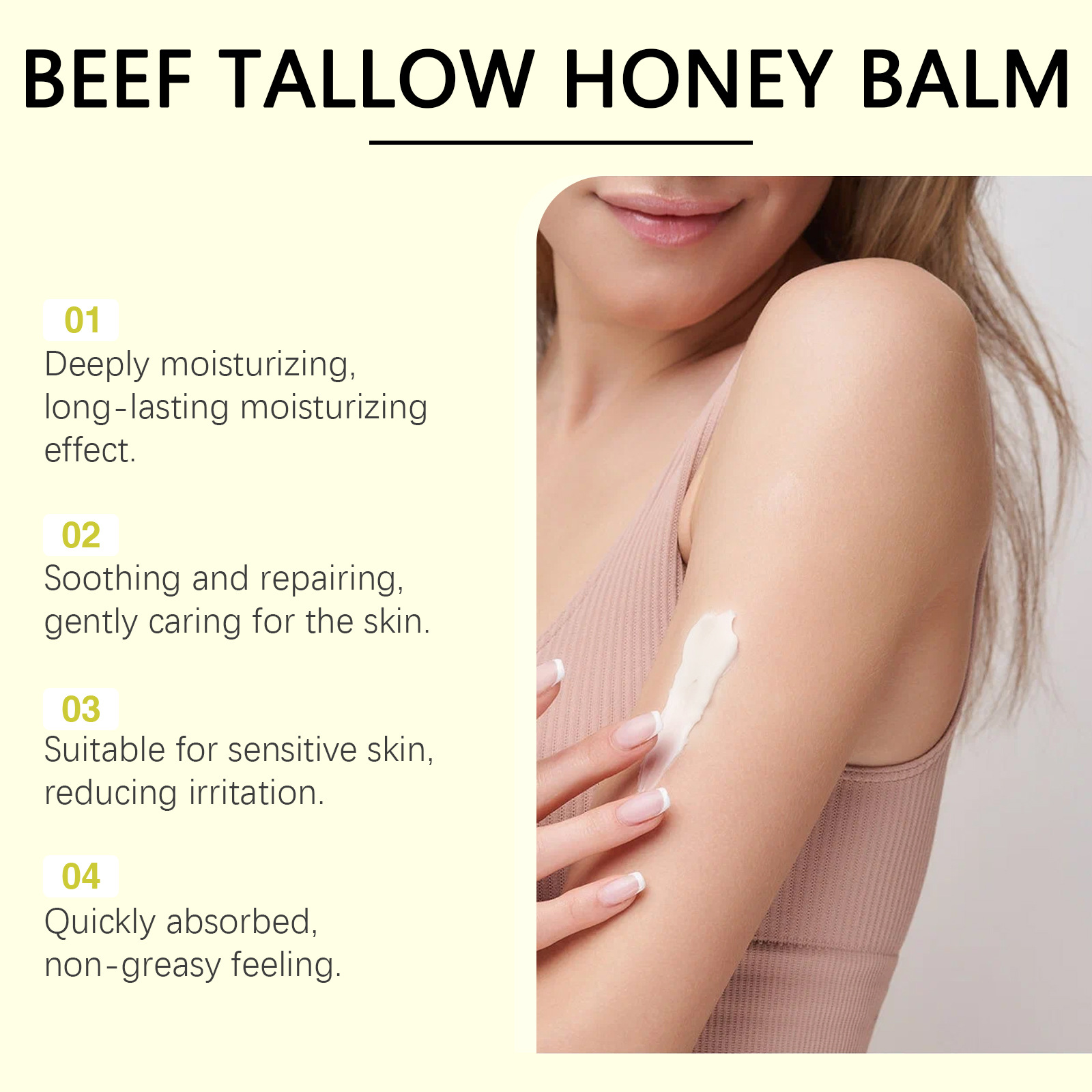 บาล์มน้ำผึ้งน้ำมันไขมันจากเนื้ - Anti-Aging Face Cream บทวิจารณ์และราคา