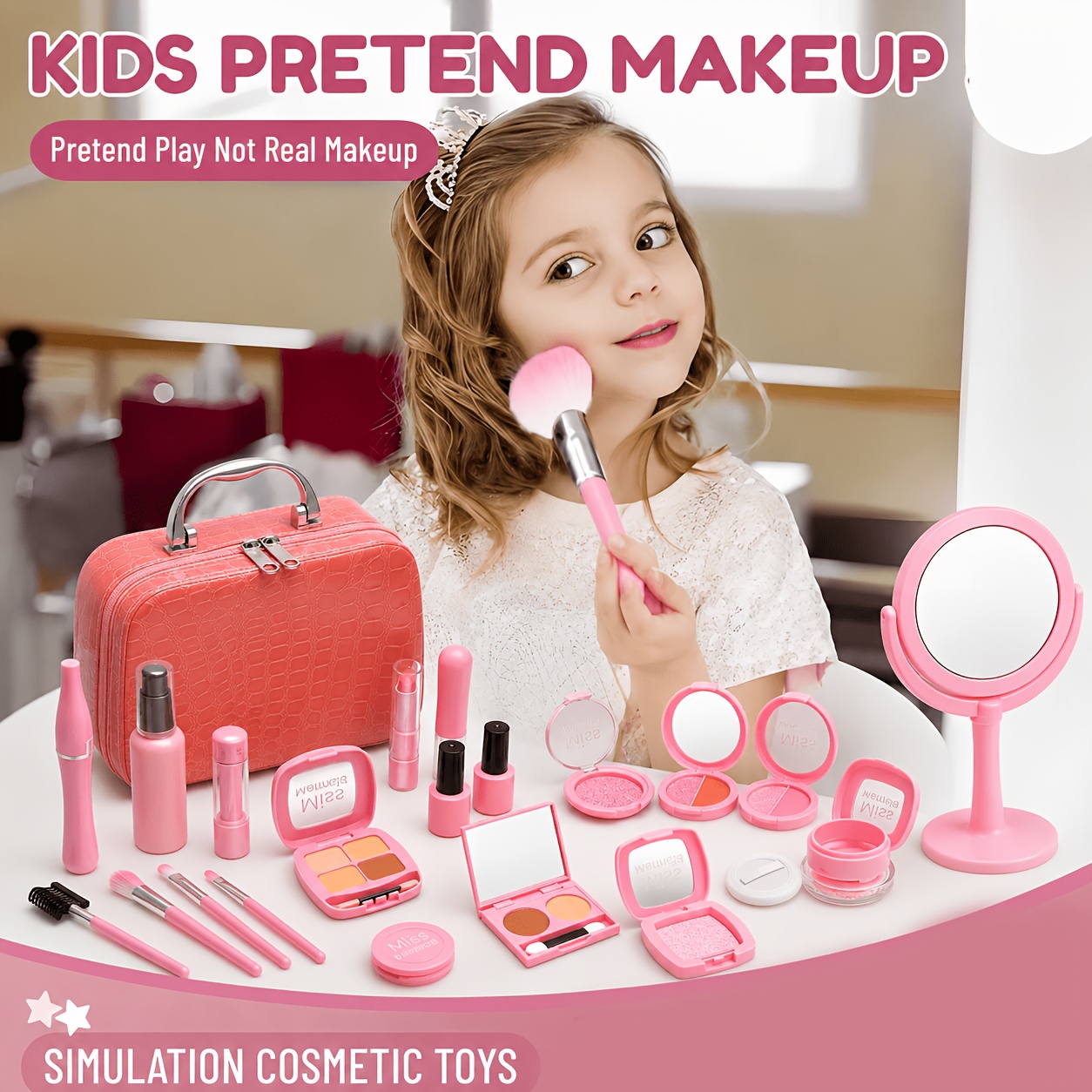 ชุดแต่งหน้าเด็ก 22 ชิ้น, กระเป - Beauty Makeup Set For Kids บทวิจารณ์และราคา