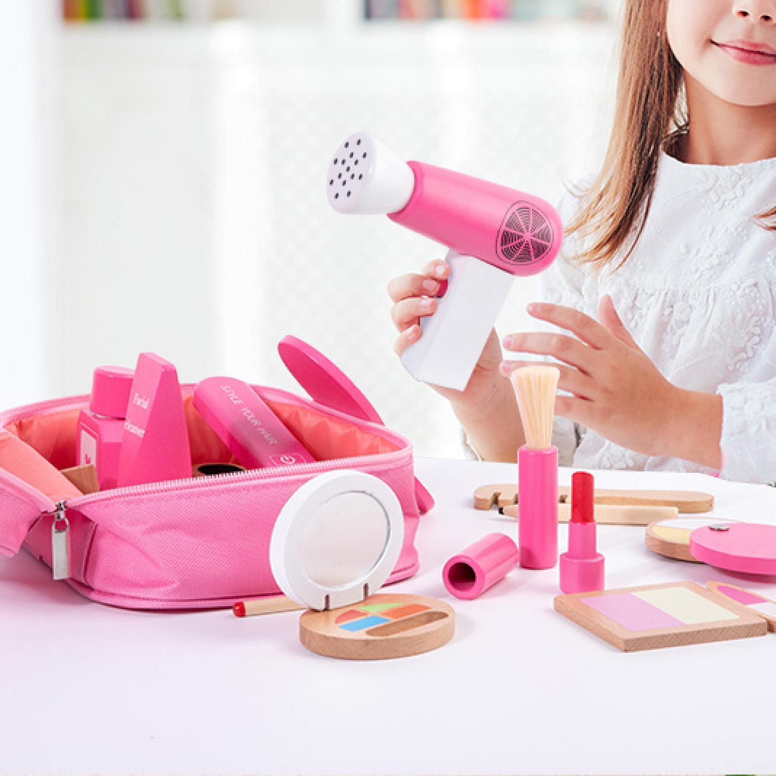เด็กแกล้งทำเป็นเล่นแปรงเล่นแต่ - Beauty Makeup Set For Kids บทวิจารณ์และราคา